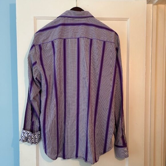 Purple Long Sleeve Button Down - Robert Graham - Picture 3 of 6